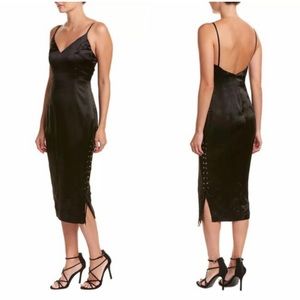 MISHA COLLECTION Black Tarin Slip Night Out Dress